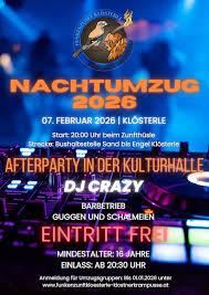 Nachtumzug und Afterparty der Faschingsgilde- und Funkenzunft Klösterle